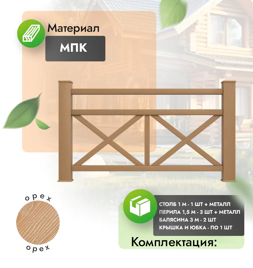 Комплект ограждения Magnifico (с металлом) - Антрацит